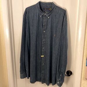 Ralph Lauren Blue Casual Button Down Shirt